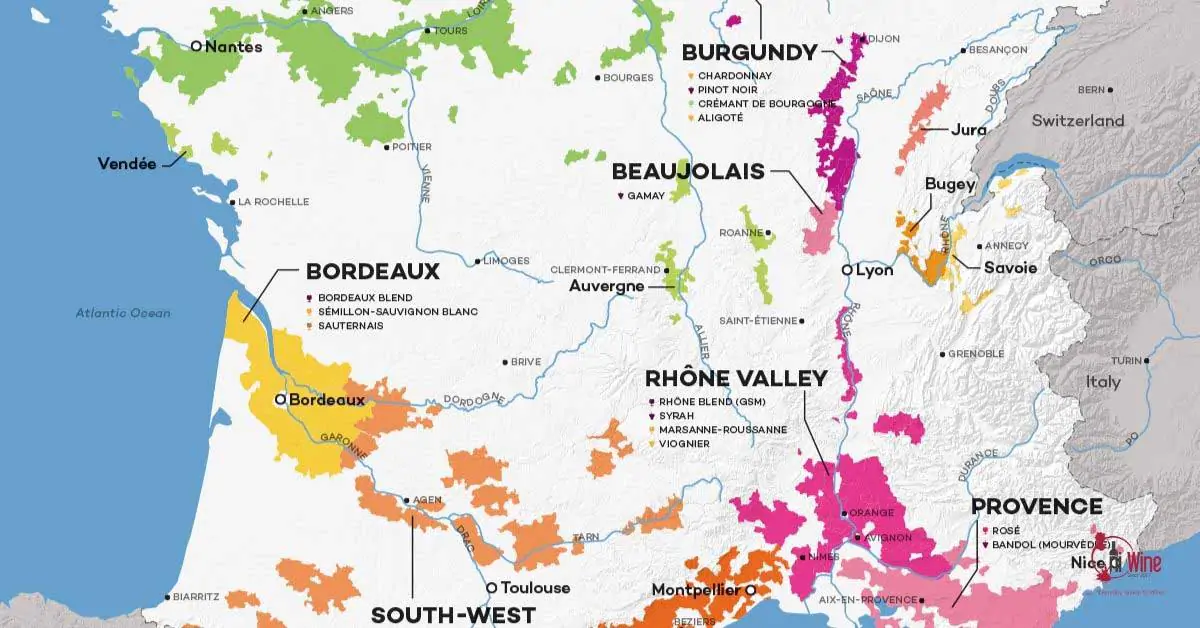 Bản đồ rượu vang Pháp